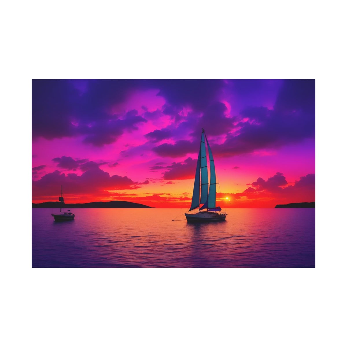 Sail into the Sunset – Ocean Serenity - ART OF ROYALS