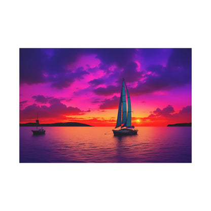 Sail into the Sunset – Ocean Serenity - ART OF ROYALS