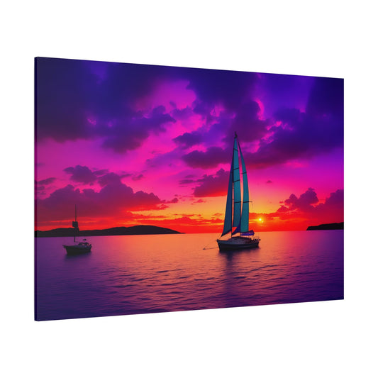 Sail into the Sunset – Ocean Serenity - ART OF ROYALS