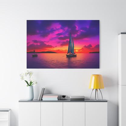 Sail into the Sunset – Ocean Serenity - ART OF ROYALS