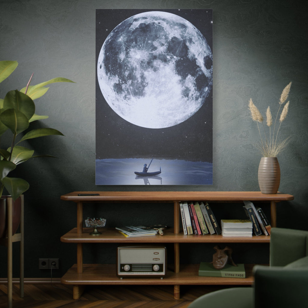 Sailor Under the Moonlit Sky Illustration - ART OF ROYALS