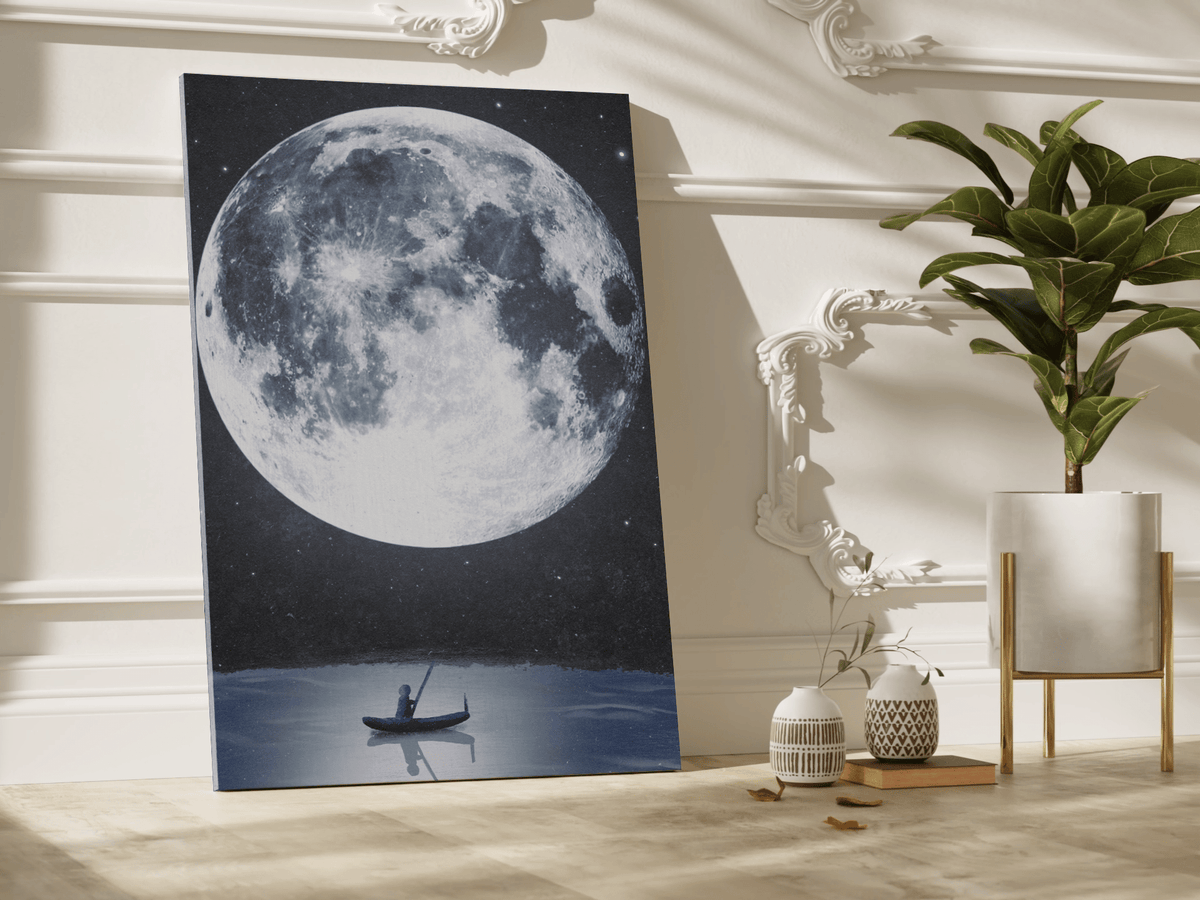 Sailor Under the Moonlit Sky Illustration - ART OF ROYALS