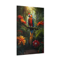 Scarlet Macaw Canvas Wall Art – Luxury Tropical Bird Wildlife Canvas Print