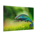 Serene Chameleon Canvas Wall Art – Luxury Exotic Reptile Wildlife Canvas Print for Nature-Inspired Interiors