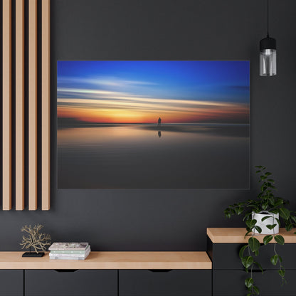 Silhouette Serenity – Beach Sunset Moment - ART OF ROYALS