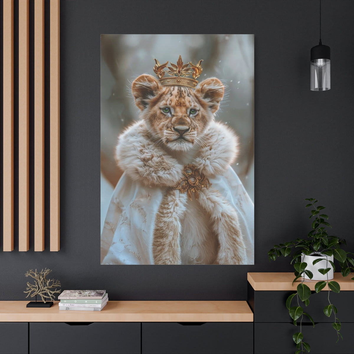Snowborn Majesty – The Regal Winter Cub - ART OF ROYALS