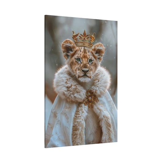 Snowborn Majesty – The Regal Winter Cub - ART OF ROYALS