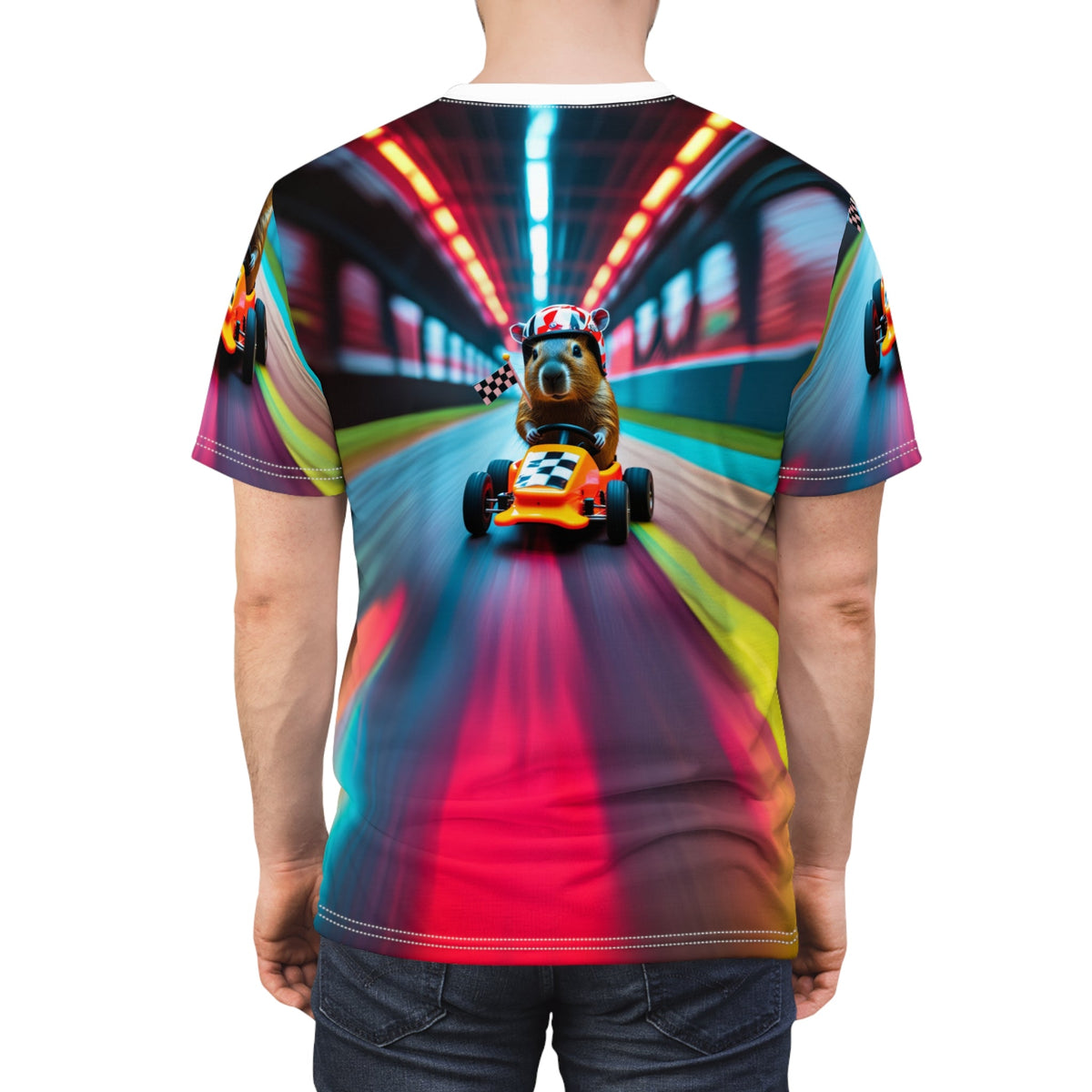 Speed Racer Capybara: Neon Rush - ART OF ROYALS