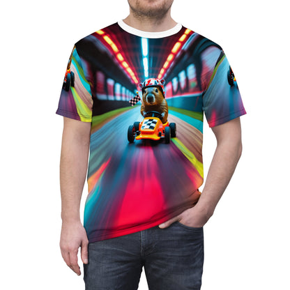 Speed Racer Capybara: Neon Rush - ART OF ROYALS
