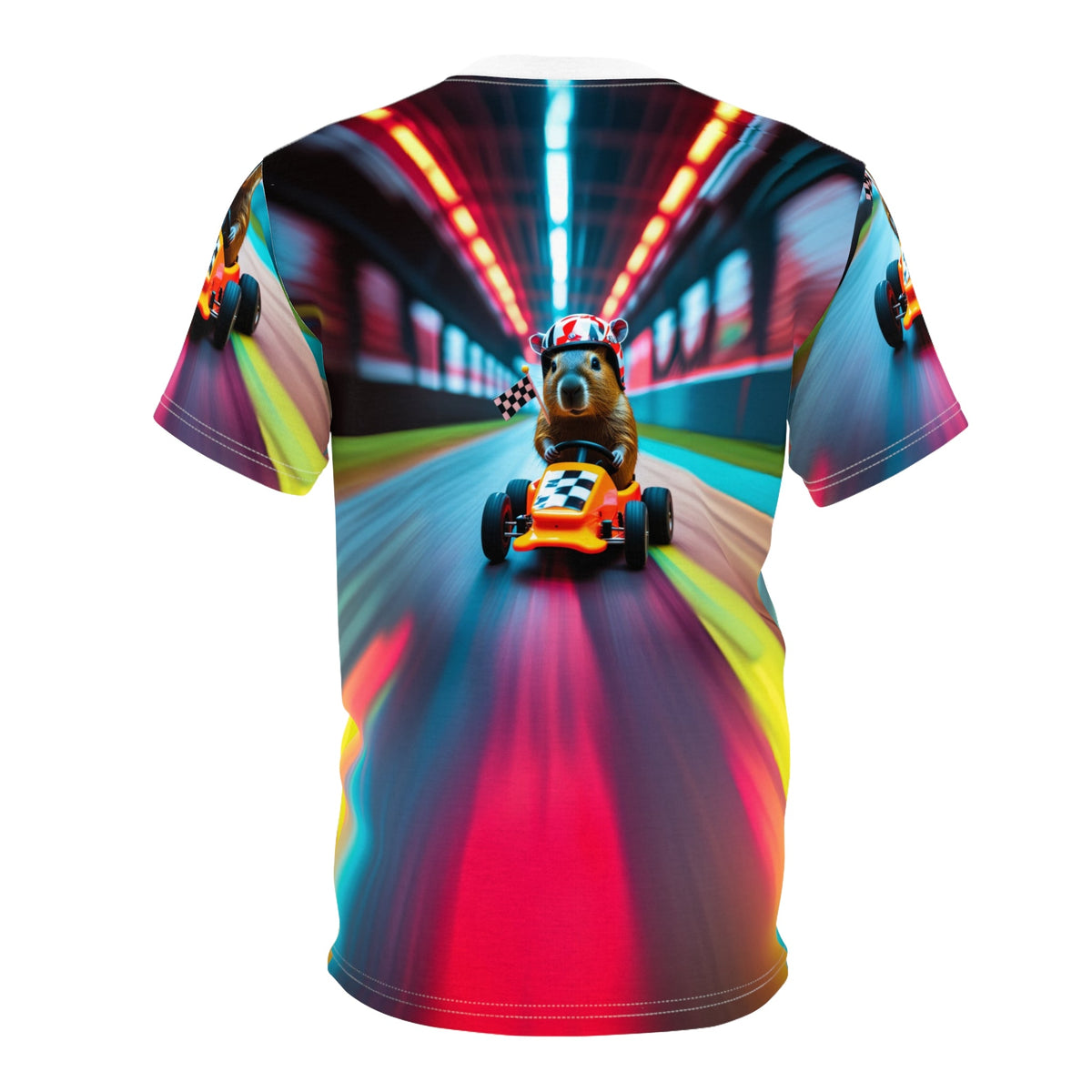 Speed Racer Capybara: Neon Rush - ART OF ROYALS