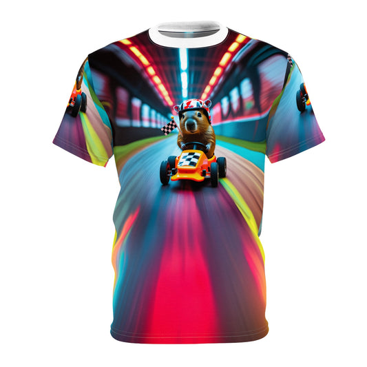 Speed Racer Capybara: Neon Rush - ART OF ROYALS