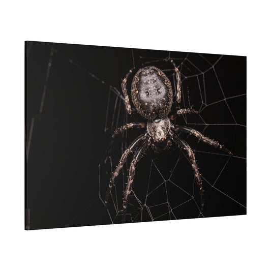 Spider on Web Canvas Wall Art – Nature’s Masterful Weaver - ART OF ROYALS