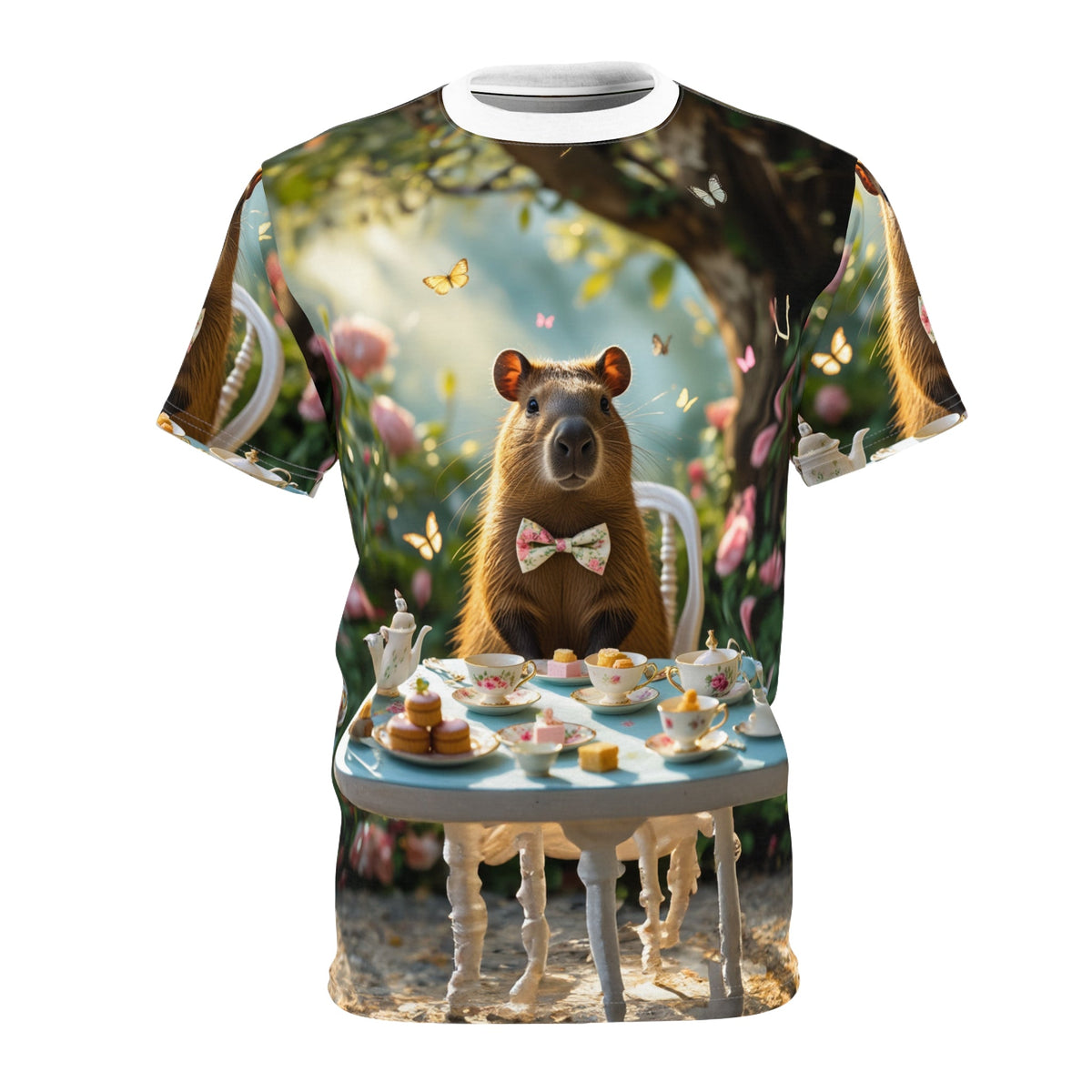 Spring Picnic Capybara T-Shirt 🍓🌼 - ART OF ROYALS
