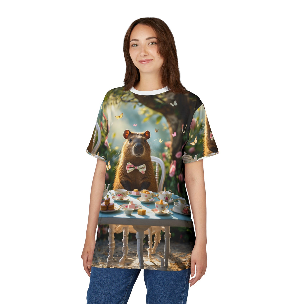 Spring Picnic Capybara T-Shirt 🍓🌼 - ART OF ROYALS