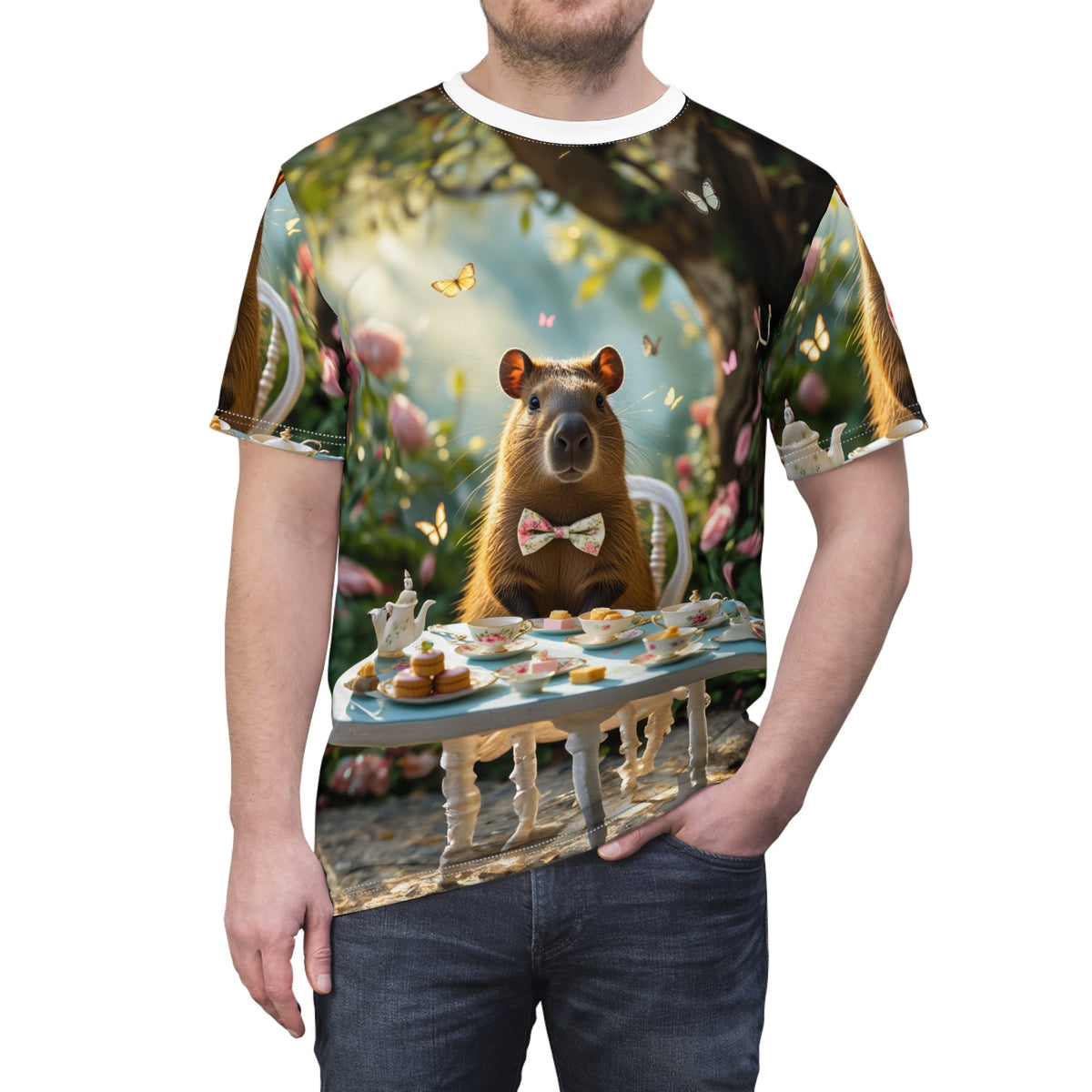Spring Picnic Capybara T-Shirt 🍓🌼 - ART OF ROYALS
