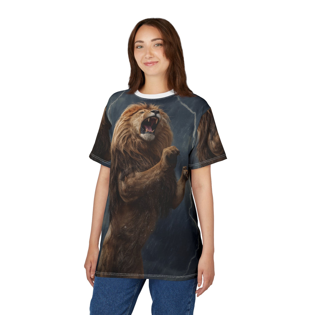 ⚡ Storm Roar – Thunder Lion T-Shirt - ART OF ROYALS
