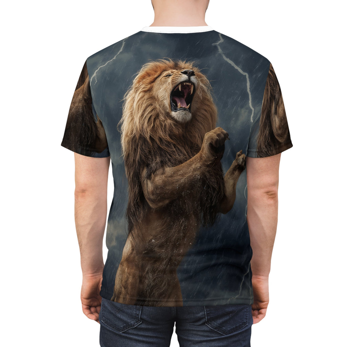 ⚡ Storm Roar – Thunder Lion T-Shirt - ART OF ROYALS