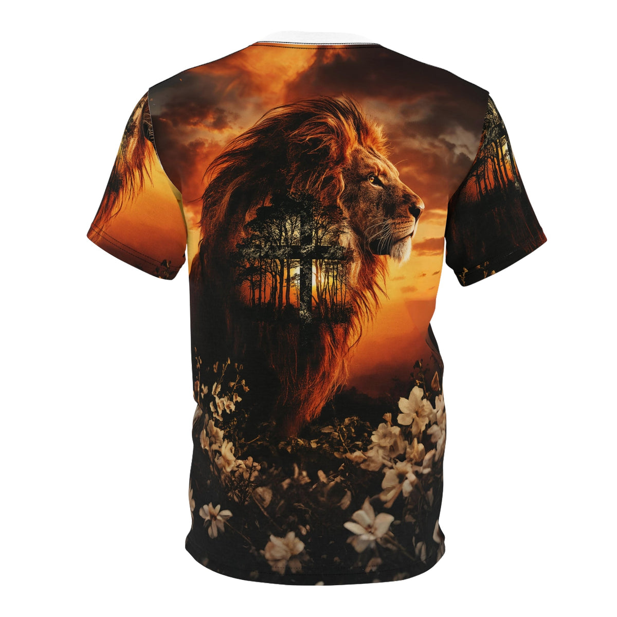 🌅 Sunset Guardian Lion – Spirit of the Wild T-Shirt - ART OF ROYALS