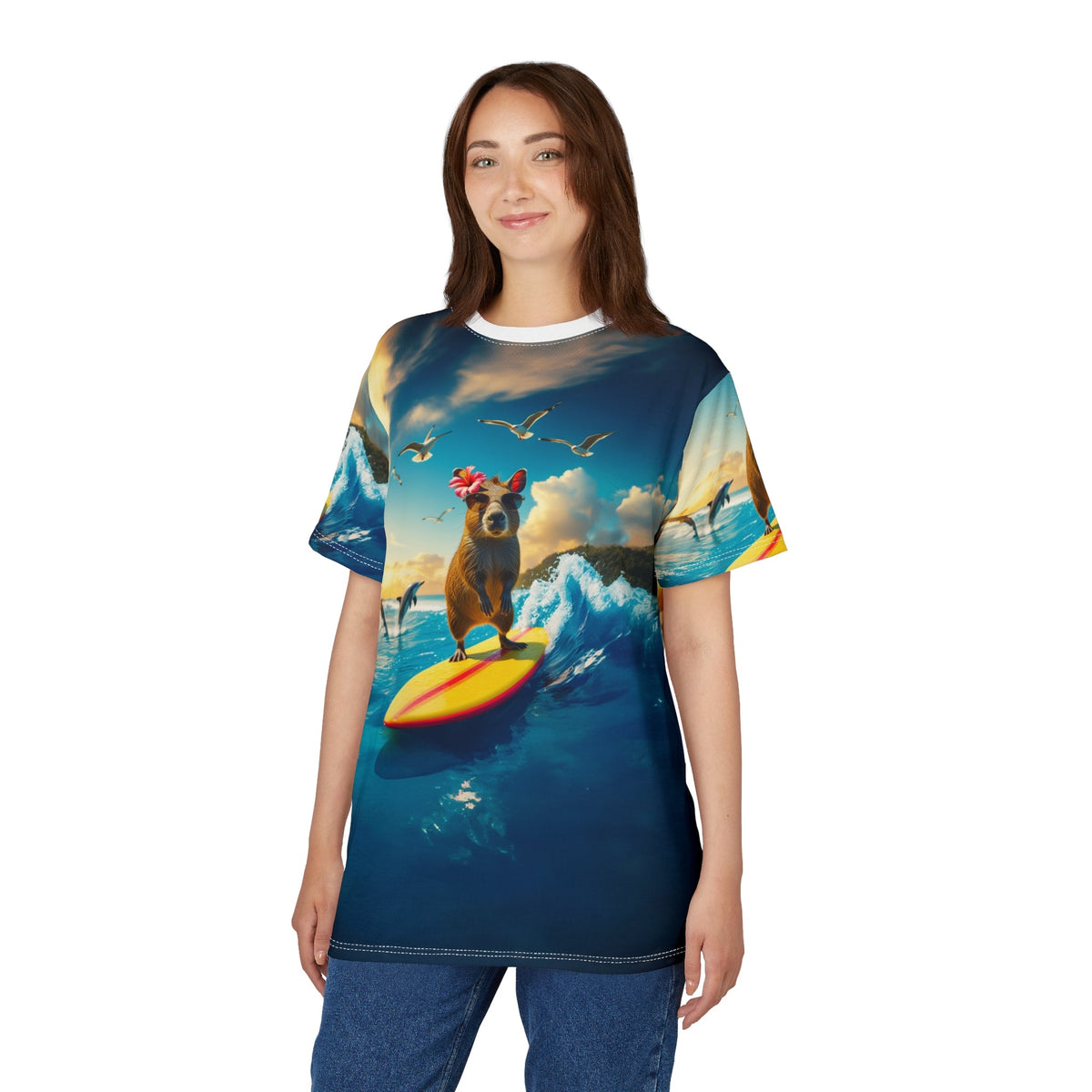 Surfer Capybara: Riding the Waves - ART OF ROYALS