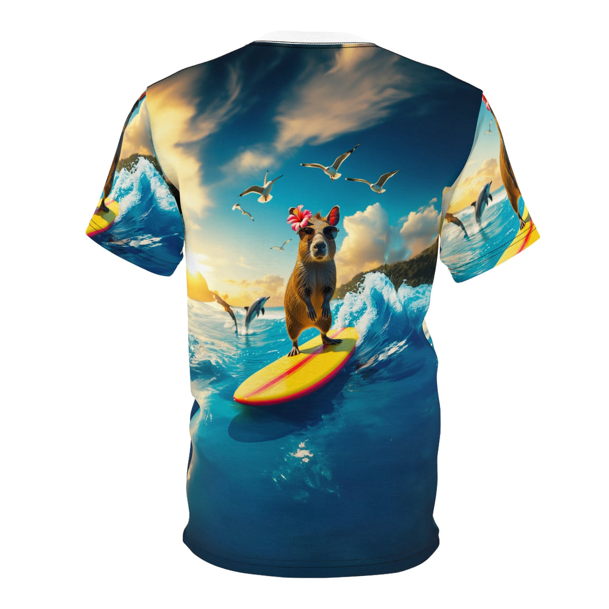 Surfer Capybara: Riding the Waves - ART OF ROYALS