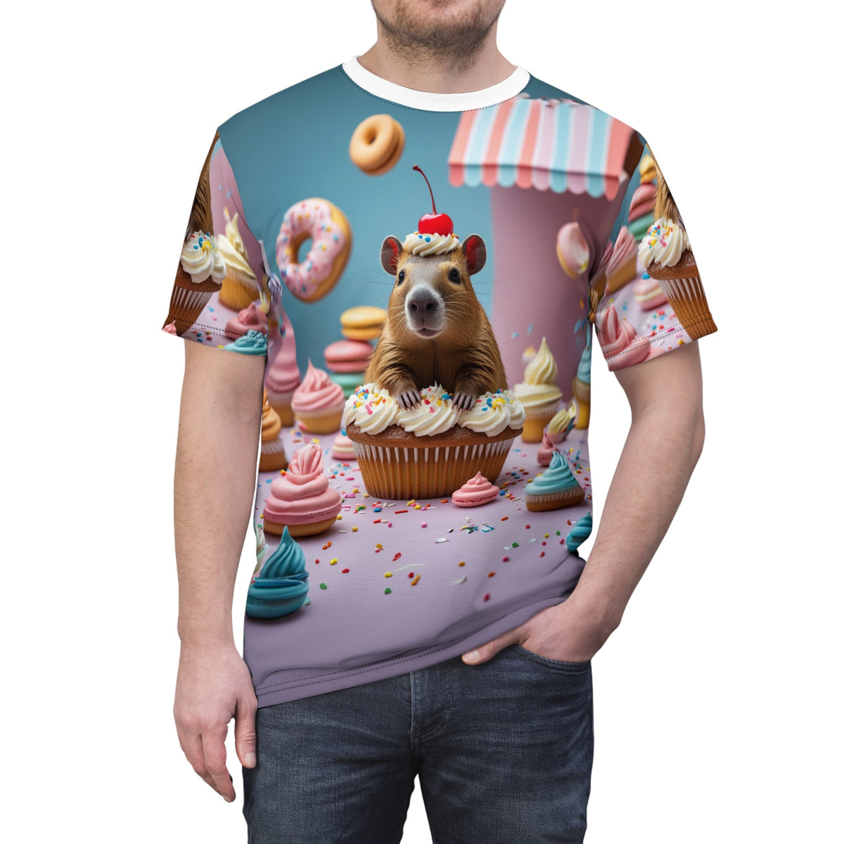 Sweet Tooth Capybara: Cupcake Paradise - ART OF ROYALS