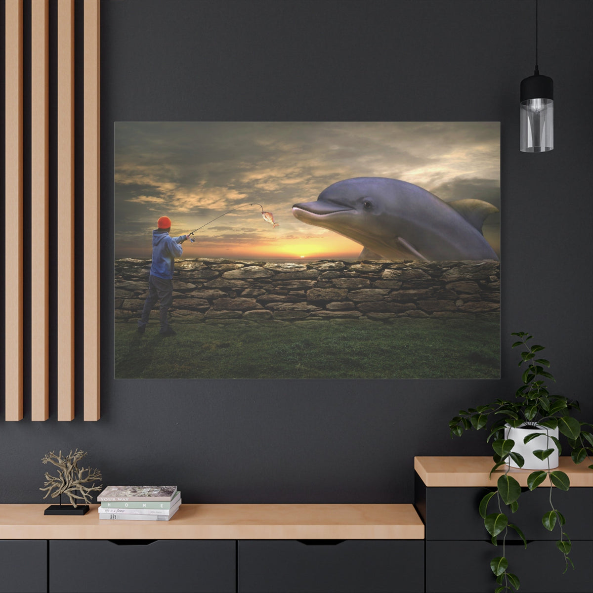 The Fisherman’s Ally – Dolphin & Boat Fantasy - ART OF ROYALS