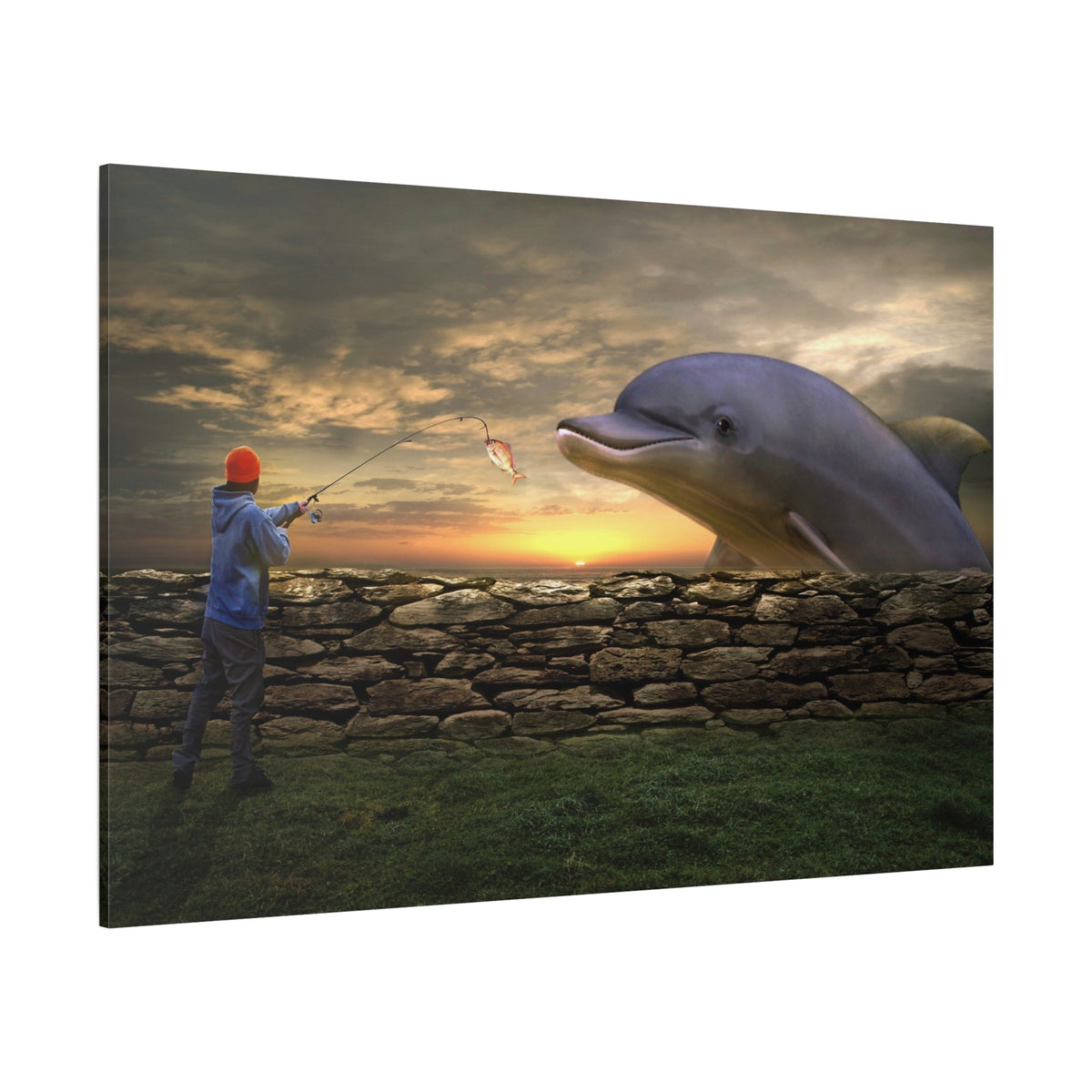 The Fisherman’s Ally – Dolphin & Boat Fantasy - ART OF ROYALS
