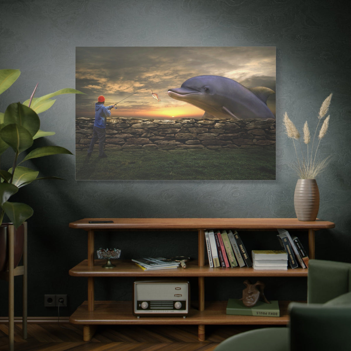The Fisherman’s Ally – Dolphin & Boat Fantasy - ART OF ROYALS