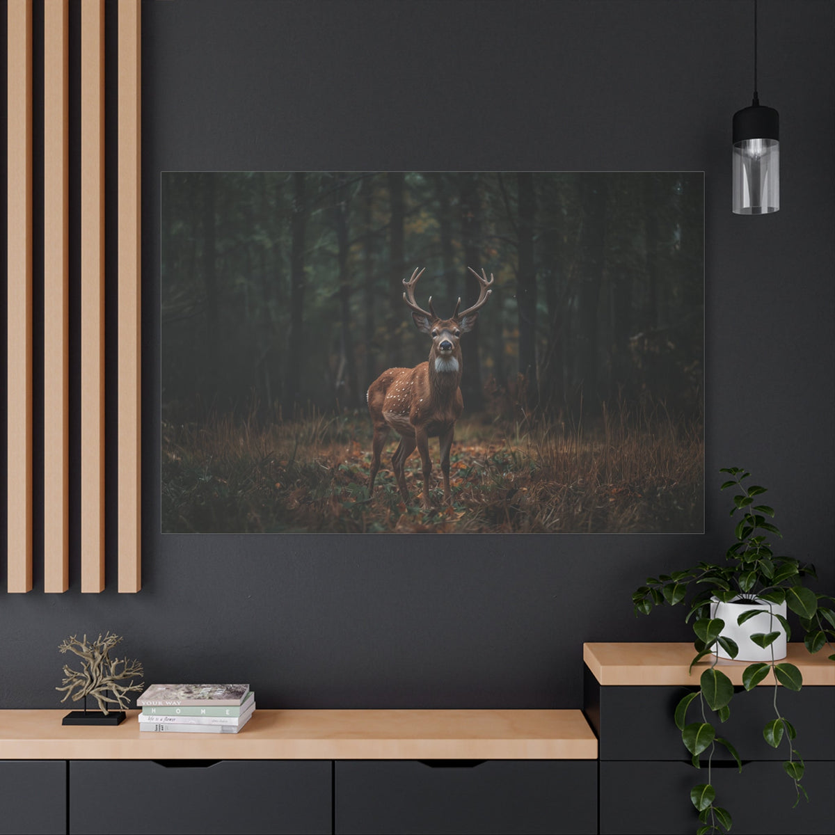 The Moonlit Stag – Nature’s Majesty - ART OF ROYALS