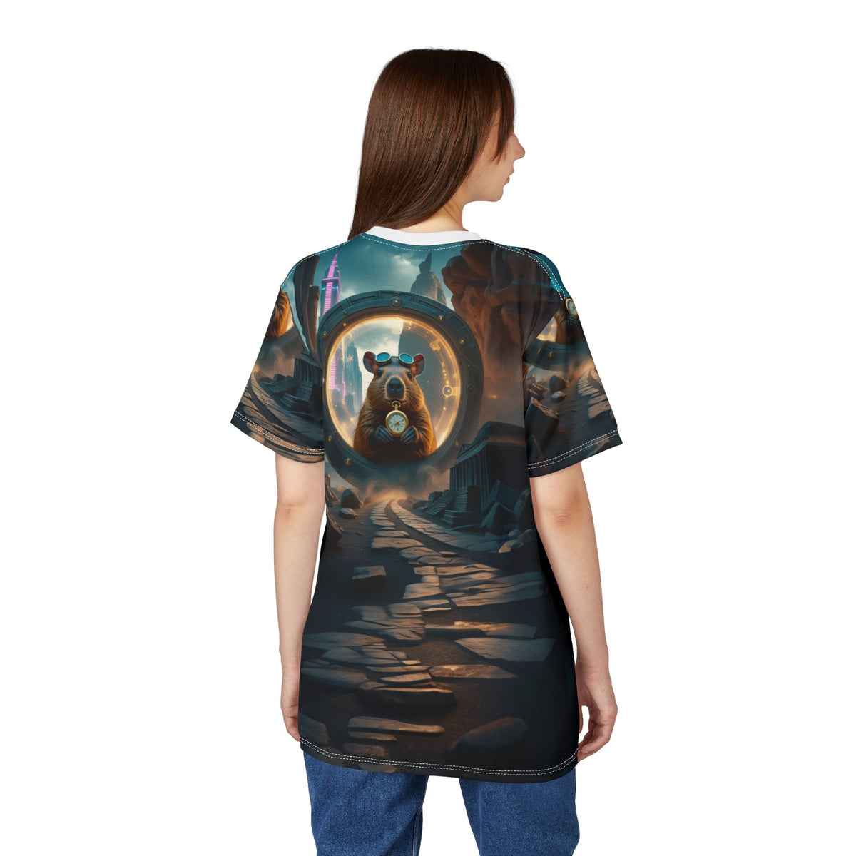 Time Traveler Capybara T-Shirt ⏳🌌 - ART OF ROYALS