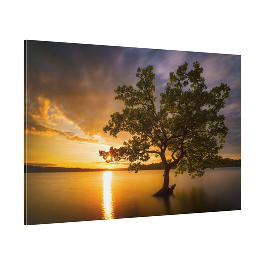 Tranquil Reflections – Sunset Over a Serene Lake - ART OF ROYALS