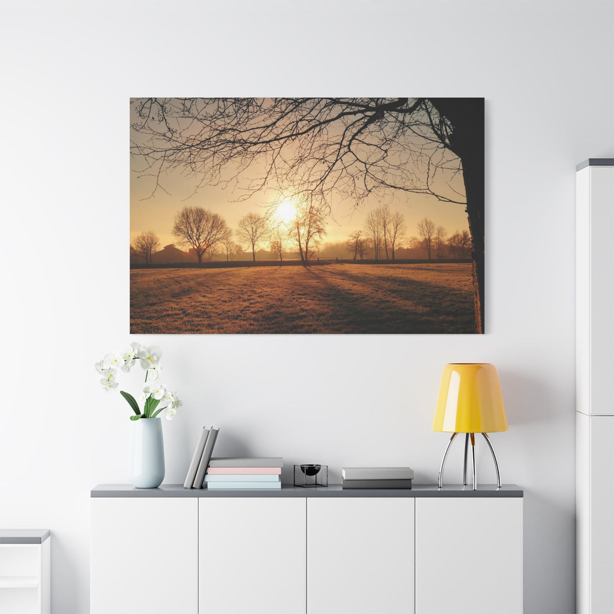 Tranquil Sunrise Over a Peaceful Meadow - ART OF ROYALS
