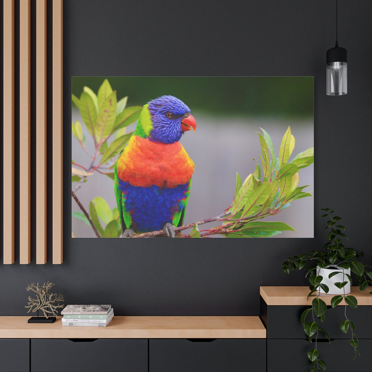 Vibrant Lorikeet Canvas Wall Art - ART OF ROYALS
