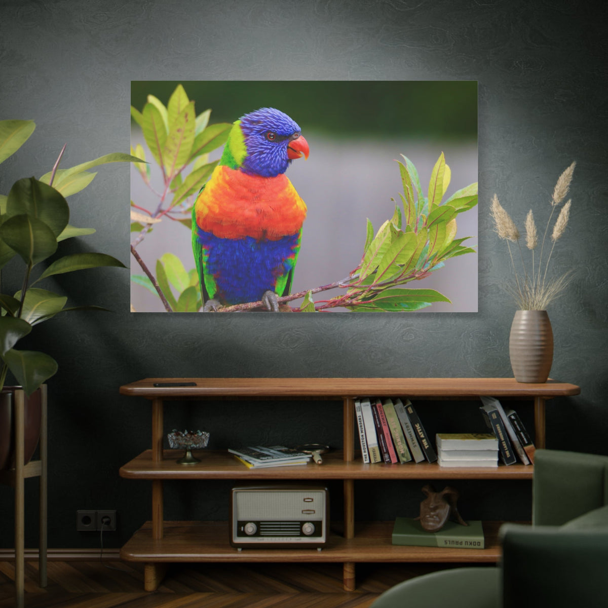 Vibrant Lorikeet Canvas Wall Art - ART OF ROYALS