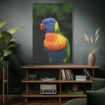 Vibrant Lorikeet Canvas Wall Art – Stunning Wildlife Photography - ART OF ROYALS