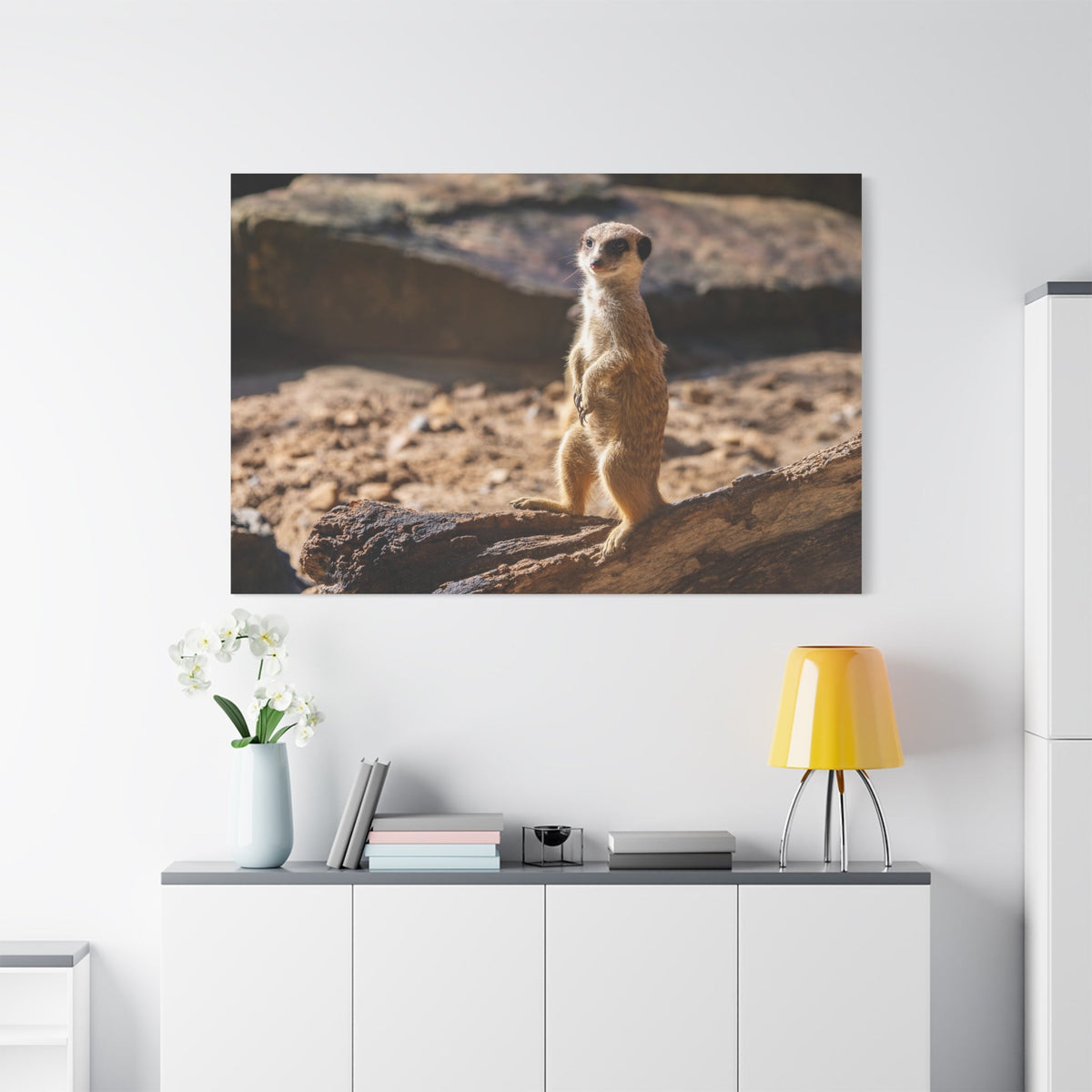 Vigilant Meerkat – A Striking Portrait of Nature’s Watchful Guardian - ART OF ROYALS