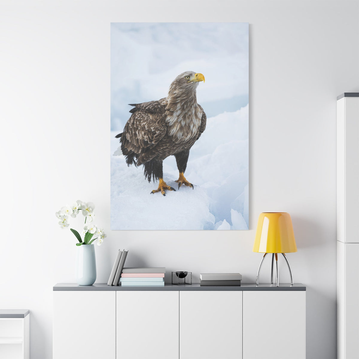 White-Tailed Eagle Canvas Wall Art – Luxury Birds of Prey Wildlife Print - ART OF ROYALS