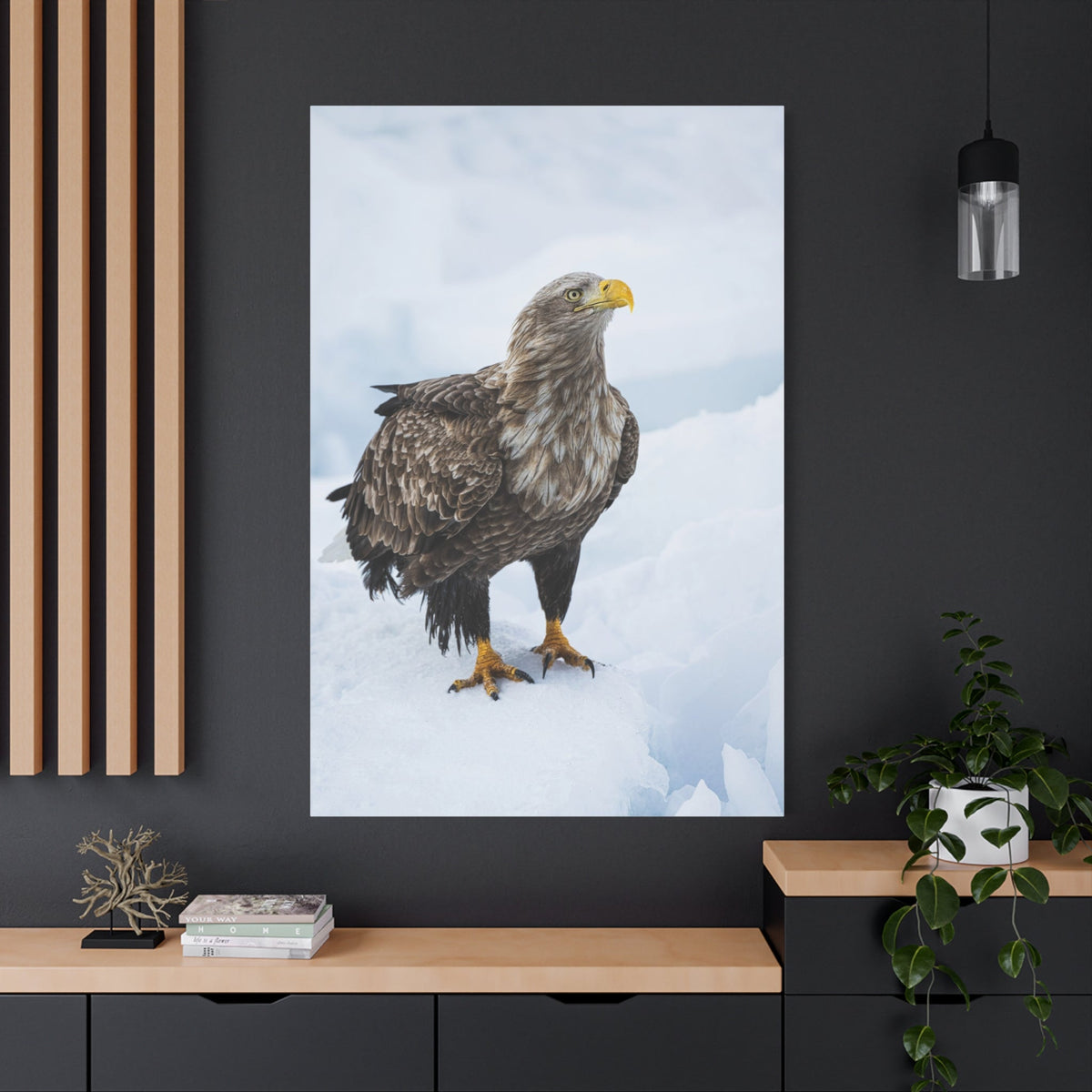 White-Tailed Eagle Canvas Wall Art – Luxury Birds of Prey Wildlife Print - ART OF ROYALS