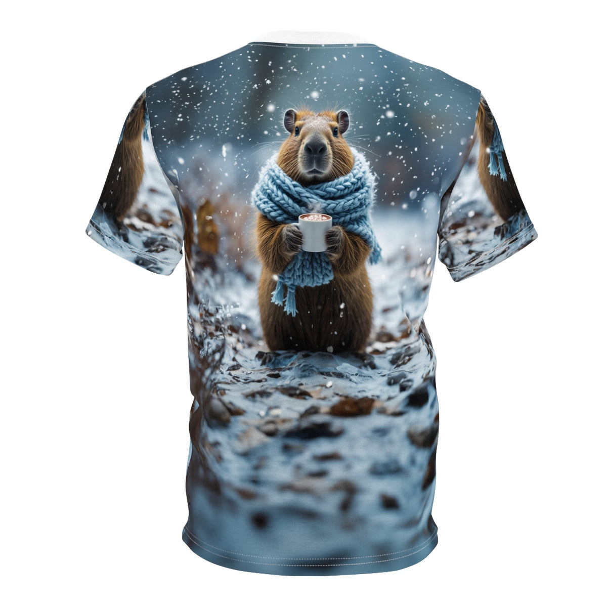 Winter Chill – Cozy Capybara T-Shirt - ART OF ROYALS