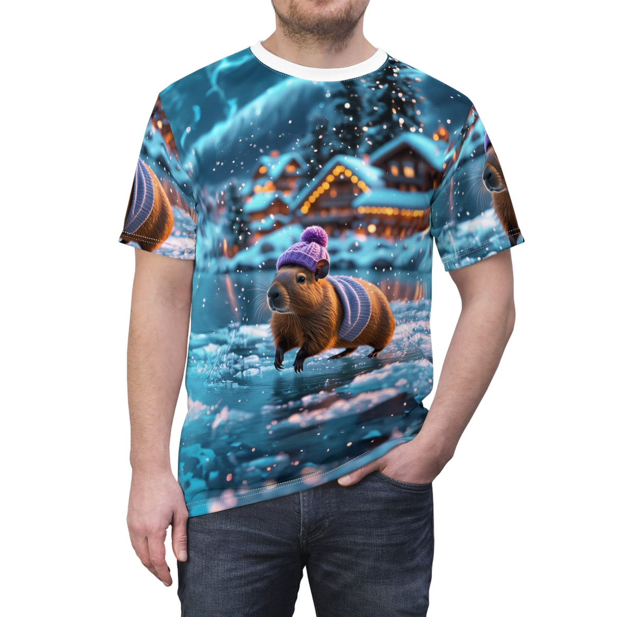 Winter Wonderland Capybara: Cozy Snowbound Journey - ART OF ROYALS