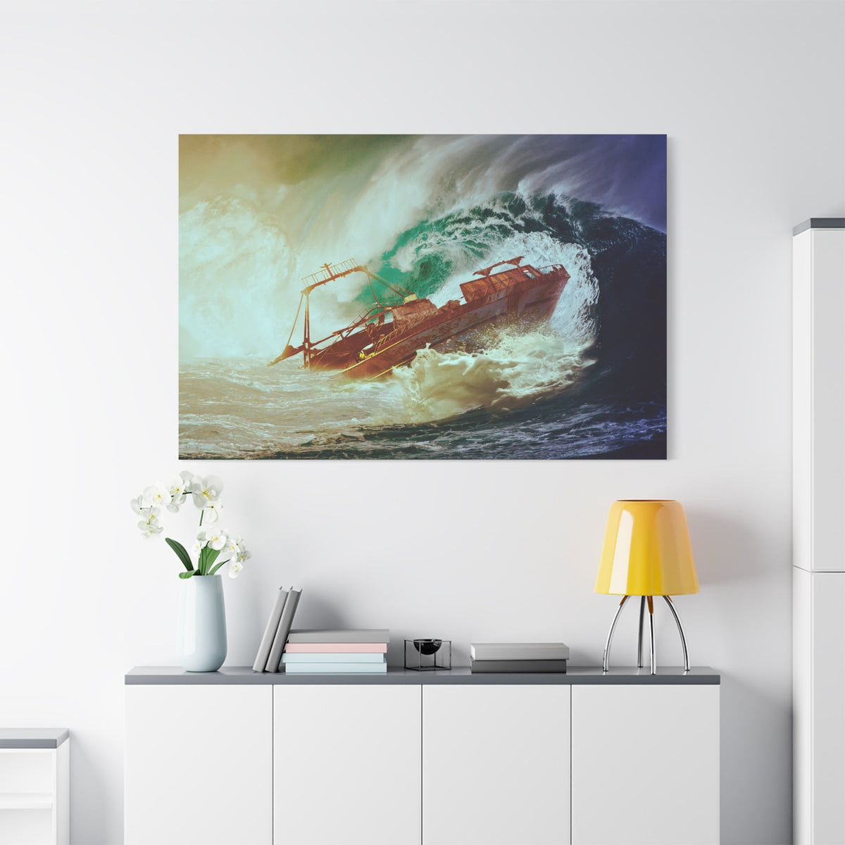 Wrecked by the Waves – Dramatic Shipwreck Scene - ART OF ROYALS