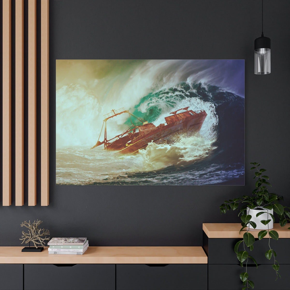 Wrecked by the Waves – Dramatic Shipwreck Scene - ART OF ROYALS