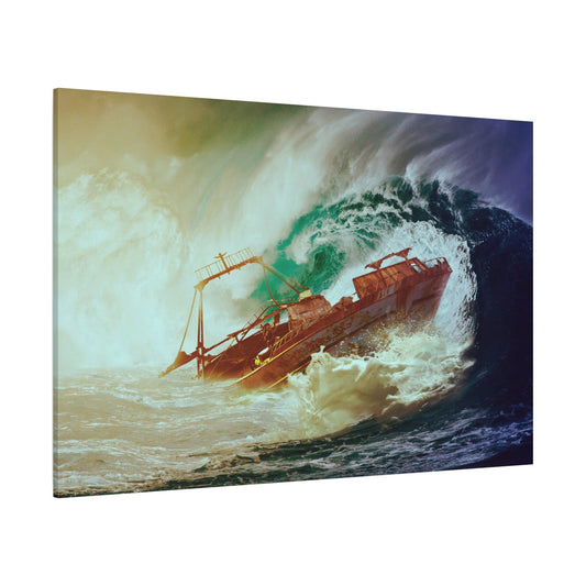 Wrecked by the Waves – Dramatic Shipwreck Scene - ART OF ROYALS